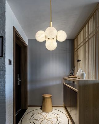 Nordic Modern Luxury Bubble Style Rectangle Glass Pendant Light Home Decor Gold Chandelier for Kitchen Island