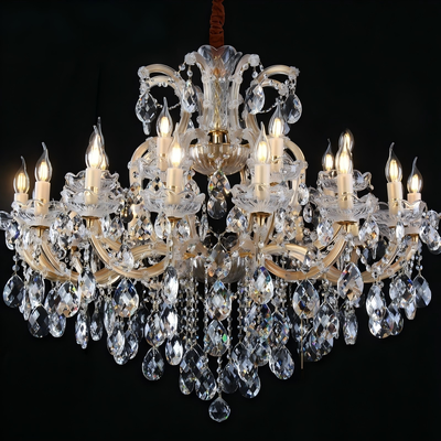Personalized Crystal Candlestick Chandelier Custom Size Crystal for Exclusive Clubs