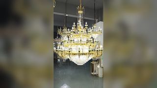 高品質の真鍮商業シャンデリア照明 E14 光源デモを見る