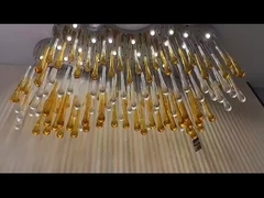 ノルディック・デュプレックス・ビルディング・ライト ルックス・クリスタル クリエイティブ・ウォーター・ドロップ・シャンデリア