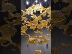 室内装飾 チェンデリア ホテル ビラ 階段 ガラス LED ペンダントライト