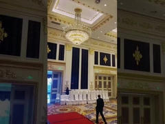 クリスタルチェンデリア リビングルームランプ デュプレックス階段ランプ