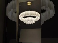 4000K カラフルガラス シャンデリア レストラン シャンデリア LED