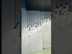 オーダーメイド ノルディック 現代の LED 線形ペンダント ライト チェンダリア 吊り灯 オフィス ホテル アート 装飾