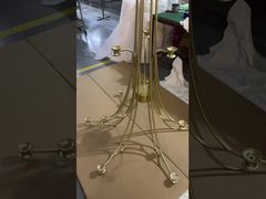 モダン カスタム ゴールド アルミニウム ロング セイリング ペンダント 回転階段 大客室