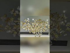 モダン階段シャンデリア アクリルバタフライ型 二重リビングルーム ダイニングルーム LED階段