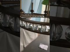 クリエイティブなUFO装飾寝室のベッドサイドLEDペンダントランプモダンゴールドダイニングルームバーLED P