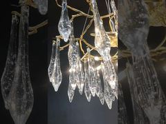 モダンホワイトマグノリアの花びらセラミックブランチツリーLEDペンダントライトプロジェクトペンダントランプ、リビングR