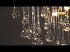 装飾シャンデリア デュプレックス リビングルーム リーフブランチ クリスタルシャンデリア ラウンド ヴィラ ホテル