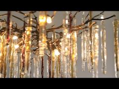 詳細：エレガントなモダン高CRI高級シーリングライト、リビングルームの装飾用