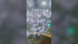 カスタマイズされたホテルのロビーの装飾的なガラスのペンダント ライト現代導かれた天井