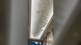 モダンな高級 LED ペンダントランプリビングルーム Led 装飾シャンデリアペンダントライトシンプルな蝶ハング