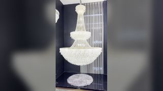 中山高品質モダンラウンドアラバスターバルーンダイニング石膏シャンデリア新人デザイナーロングM