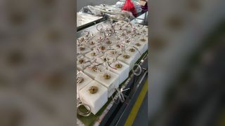 ホワイトアラバスター吊り下げ照明器具