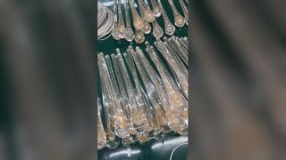階段クリスタルリボンペンダントライトカスタムヨーロッパシャンデリアLEDつや消し吊り下げ
