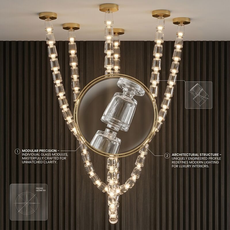 Non-standard Metal Base Maple Leaf Chandelier 4000K Glass Pendant Light For Cafe Restaurant Exhibition Hall