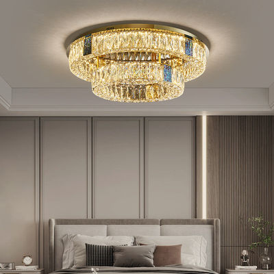家のホテルのための多層円形の大きい同じ高さの台紙の水晶シャンデリアDimmable