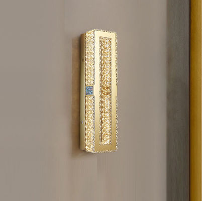 さびない現代的な金の電気めっきのポーランド語をつける水晶壁のSconce