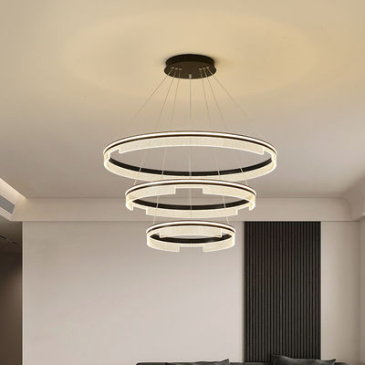 磨き金属素材 LED 現代型丸いチェンダリア 20 - 30m2