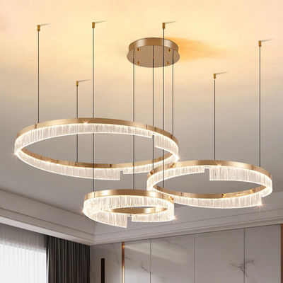 透明 PMMA アクリルランプシェード LED チェンデリア 防腐