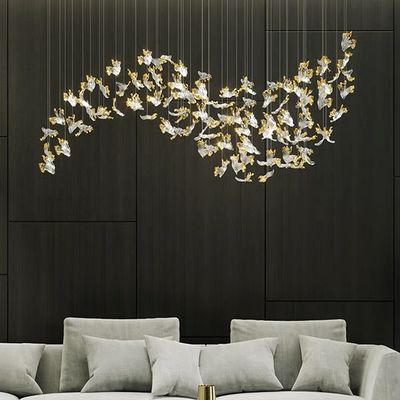 室内装飾 チェンデリア ホテル ビラ 階段 ガラス LED ペンダントライト