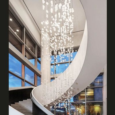 オーダーメイド 吊り灯 階段 ロング 贅沢 110V LED ハニーコム ライト 変形式 吊りモジュール ライト
