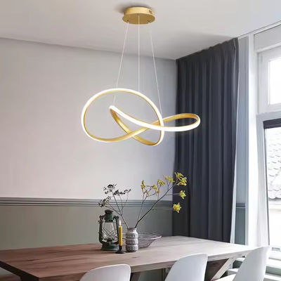 レトロ照明 デラックスルーム ベッドルーム アルミのチェンデリア 家具装飾 アクリル素材 LED 天井灯