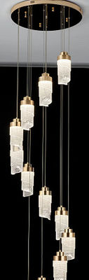 オーダーメイド LED ビラ ホテル 階段 高装飾 ランプ モダン アクリル チェンデリア ペンダント ライト 30000 時間 寿命