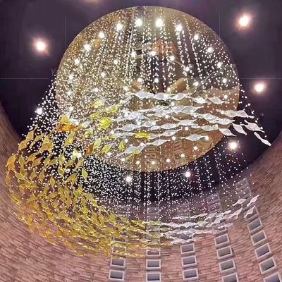 販売事務所サンドボックスランプ 結晶 シンプル モダンアート ペンダントランプ ガラスのリビング ランプ ホテルのロビー 非標準ランプ