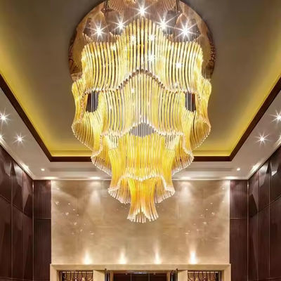 販売ロビー 高級 クリスタルライト 非標準 プロジェクト 丸 LED クリエイティブ アート チェンダリア 寿命5万時間
