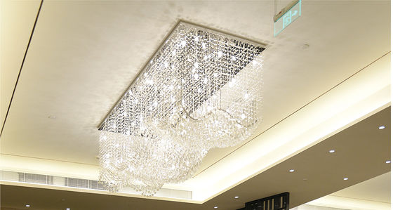 オーダーメイド モダン リビング ルーム LED 波長 直角弦 クリスタルランプ ホテル エンジニアリング クリスタル 吊り吊り チェンダリア