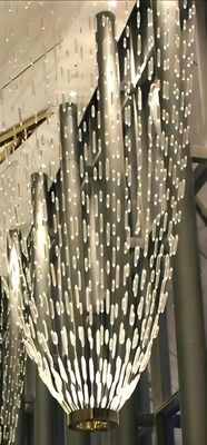 クリスタルバーカーテンタイプ 大型LEDチェンデリア 飾り高天井チェンデリア