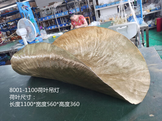 家庭装飾 現代の銅蓮葉チェンダリア 豪華デザイナー アート レストラン用 衣料品 ストア用 ペンダント用 ライト